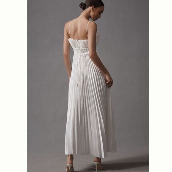 Anthropologie Acler Sanna Pleated Maxi Dress/ size 4 - Picture 3 of 10